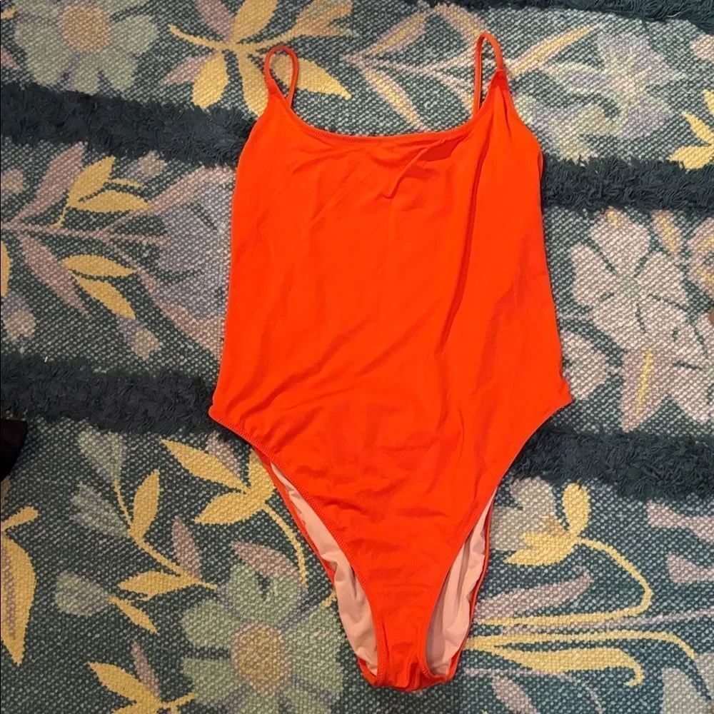 J.Crew Playa Newport Swimsuit Orange/Red Medium